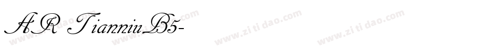 AR TianniuB5字体转换
